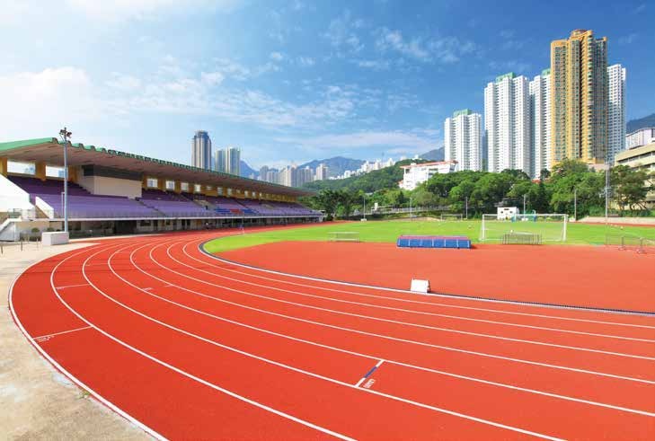 Outdoor running track